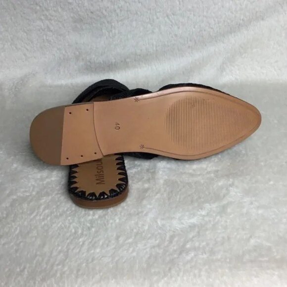 NWOT Milsouls Handmade Backless Woven Raffia Mule - Picture 4 of 6